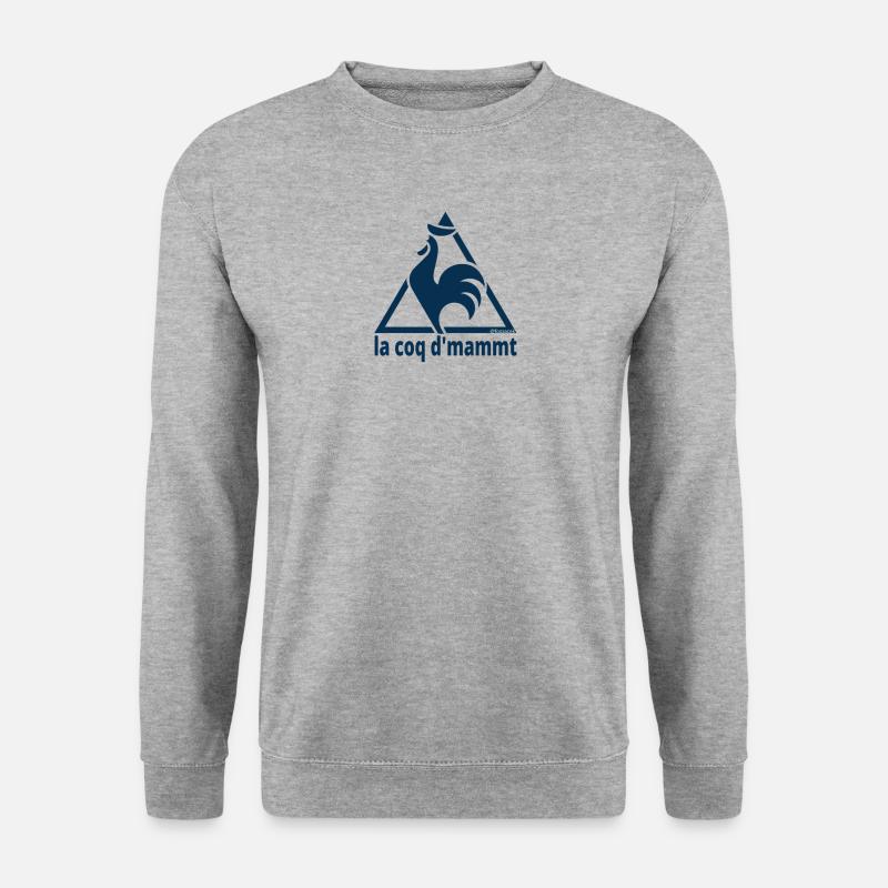 Der Coq d'Mammt - Unisex Pullover - Weißgrau meliert