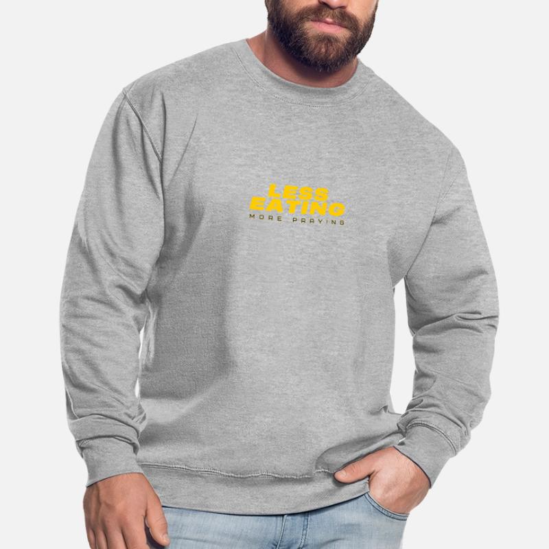 Moins manger, plus prier : conception du texte du Ramadan Sweat-shirt Unisexe