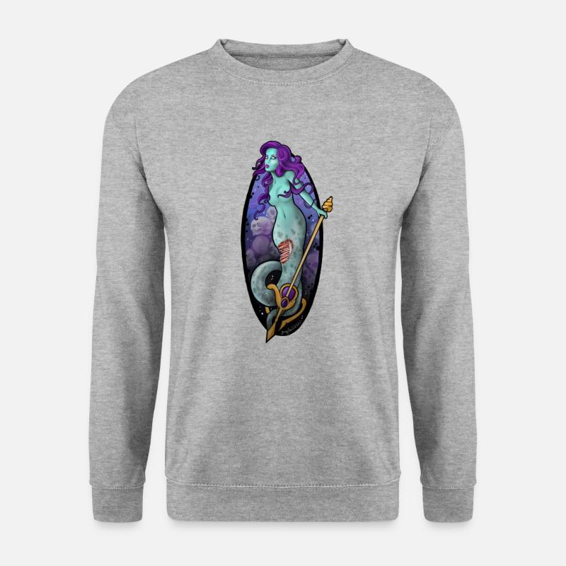 Horror Mermaid - Unisex Sweatshirt - salt & pepper