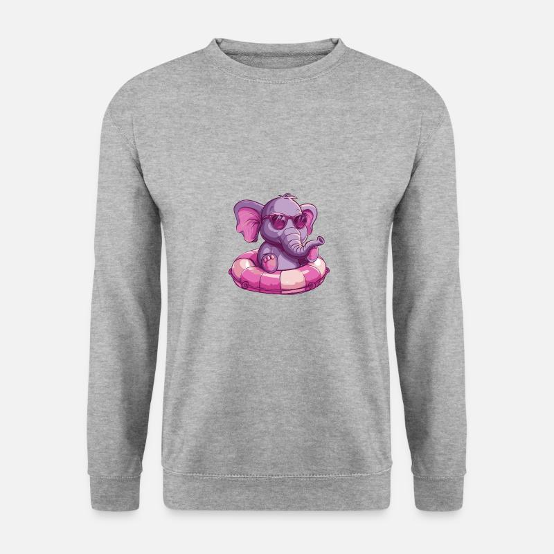 Elephant Comic Cool - Unisex Sweatshirt - salt & pepper