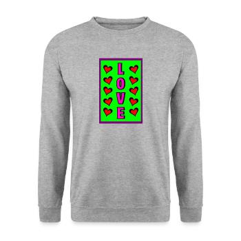 All Those Lies - Unisex Sweatshirt - salt & pepper - Front - Alina (178cm) & Michal (187cm)