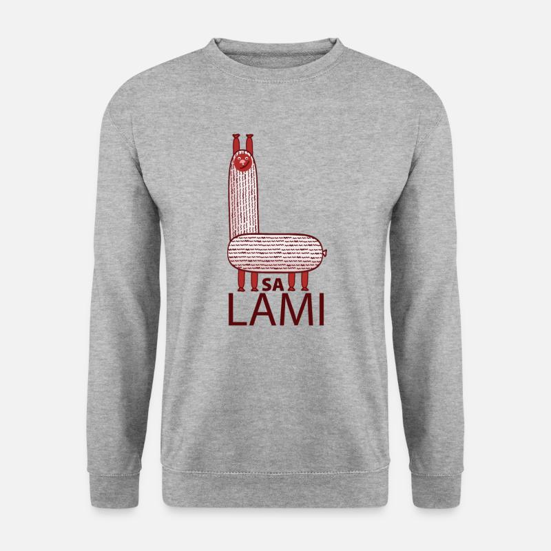 Lama funny pun - Unisex Sweatshirt - salt & pepper