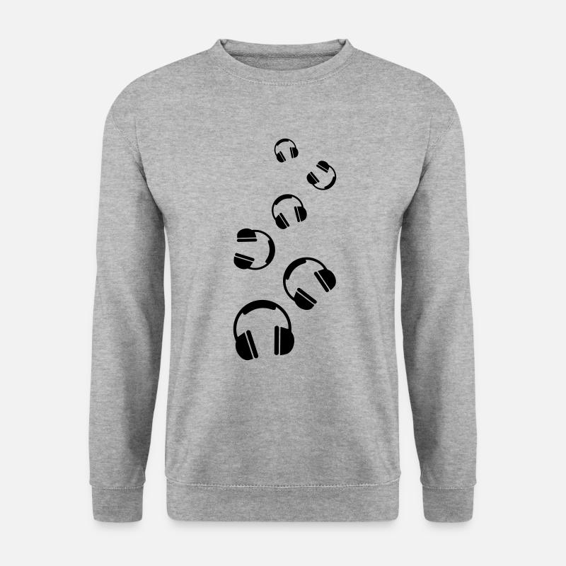 Headphone icon - Unisex Sweatshirt - salt & pepper