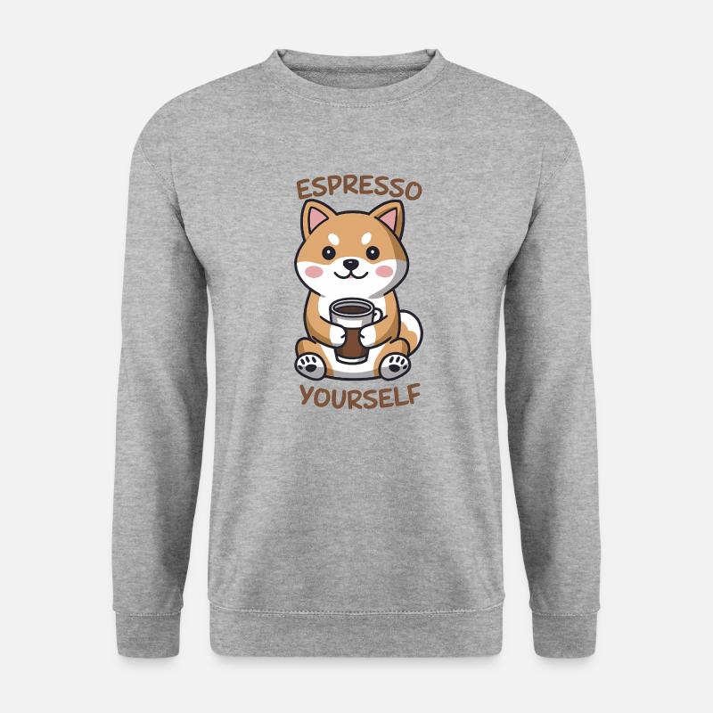 Espresso Yourself Funny Coffee Lover - Unisex Sweatshirt - salt & pepper