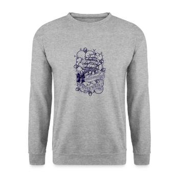 caravelle bateau - Sweat-shirt Unisexe - gris chiné - Devant - Alina (178cm) & Michal (187cm)