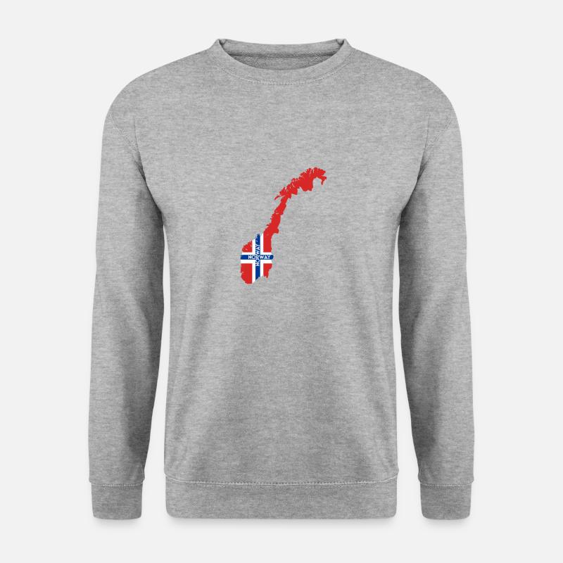 Norway - Unisex Pullover - Weißgrau meliert