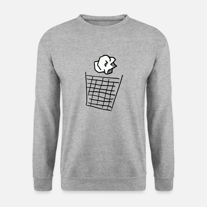 Trash - Unisex Pullover - Weißgrau meliert