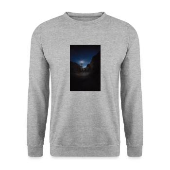 Leuchtturm - Unisex Pullover - Weißgrau meliert - Vorne - Alina (178cm) & Michal (187cm)
