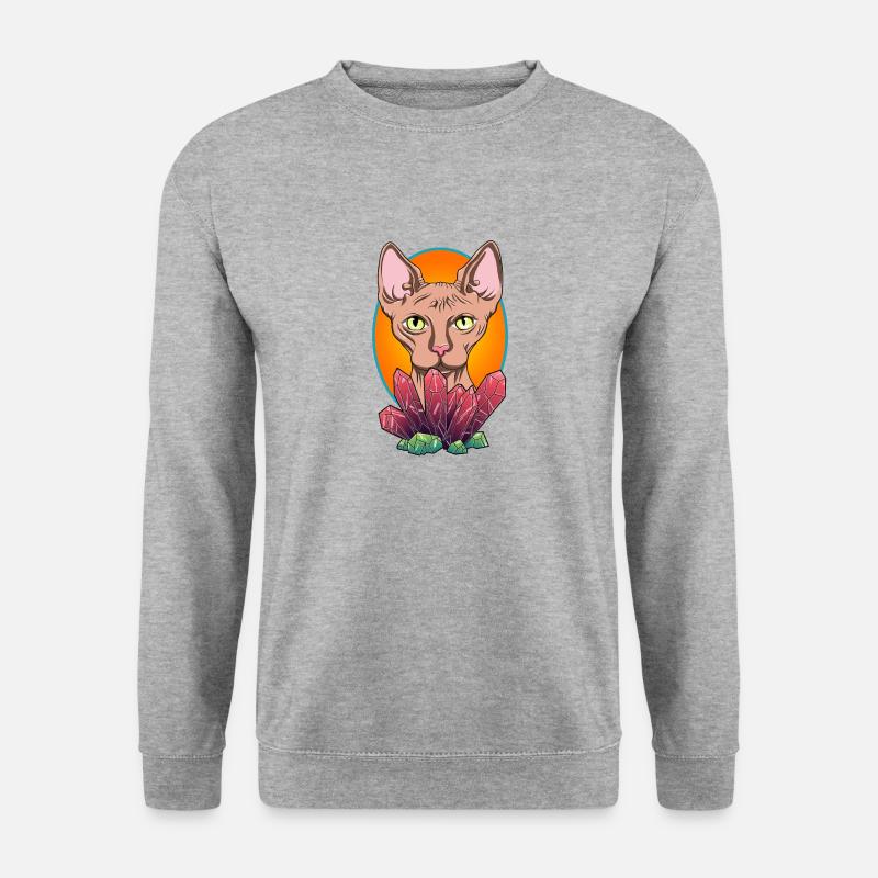 Cat sphinx - Unisex Sweatshirt - salt & pepper