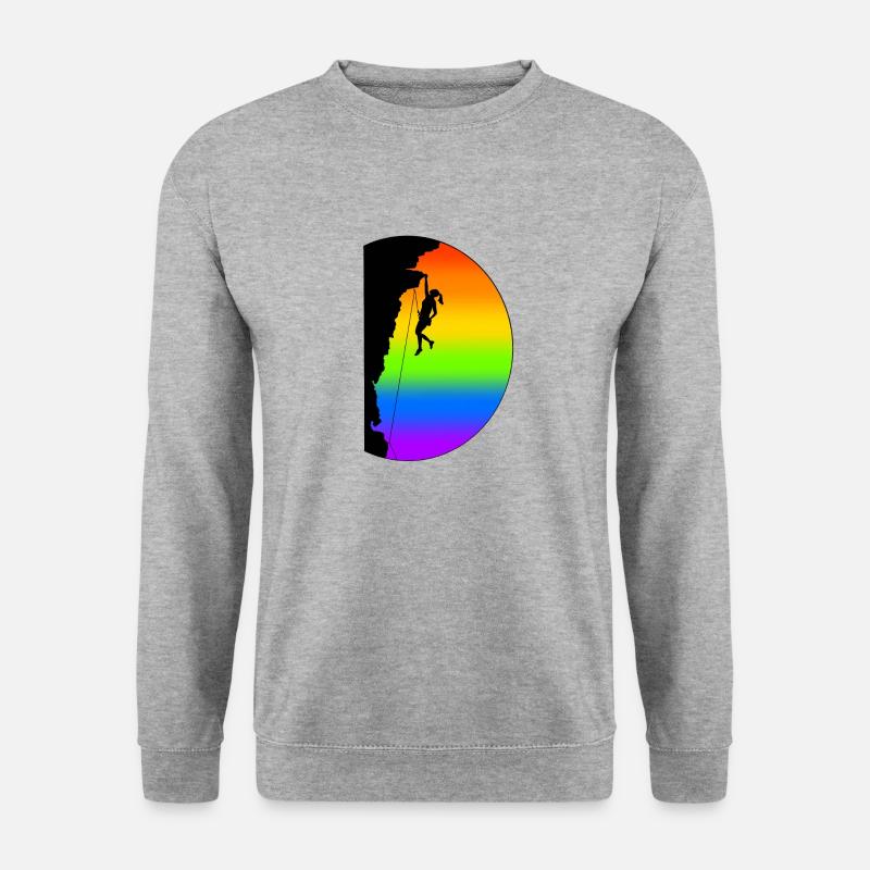 Climb on (She, LBGT) - Unisex Pullover - Weißgrau meliert