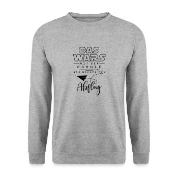 Das Wars Mit Der Schule - Farbwechsel - Unisex Pullover - Weißgrau meliert - Vorne - Alina (178cm) & Michal (187cm)