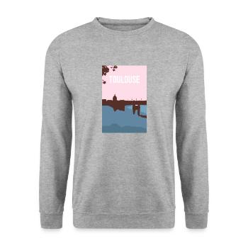 Lagrave - Unisex Sweatshirt - salt & pepper - Front - Alina (178cm) & Michal (187cm)