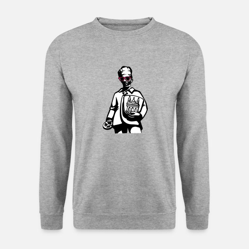 Speyerer Brezelbub - Unisex Pullover - Weißgrau meliert