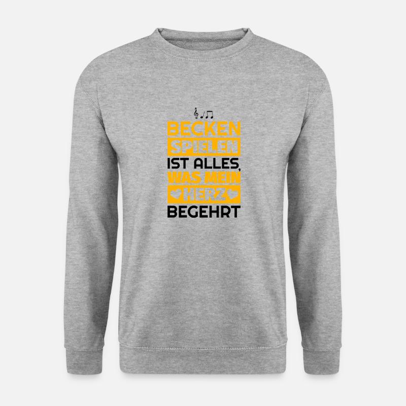 Becken Geschenke - Unisex Pullover - Weißgrau meliert