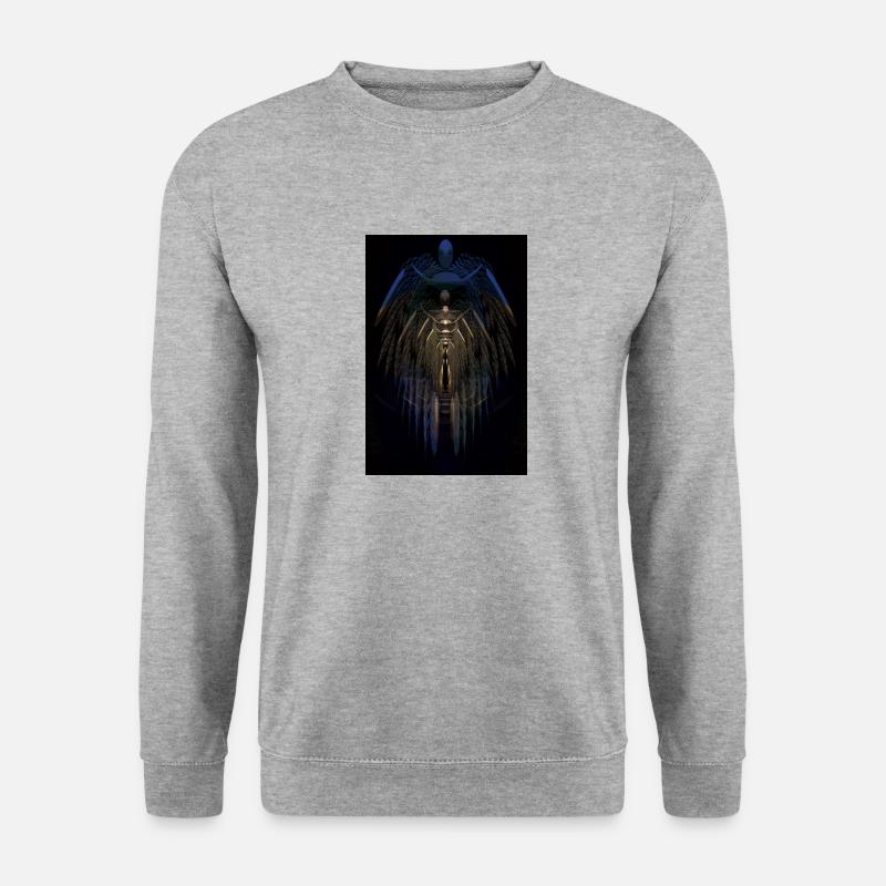 Metall Angel - Unisex Pullover - Weißgrau meliert