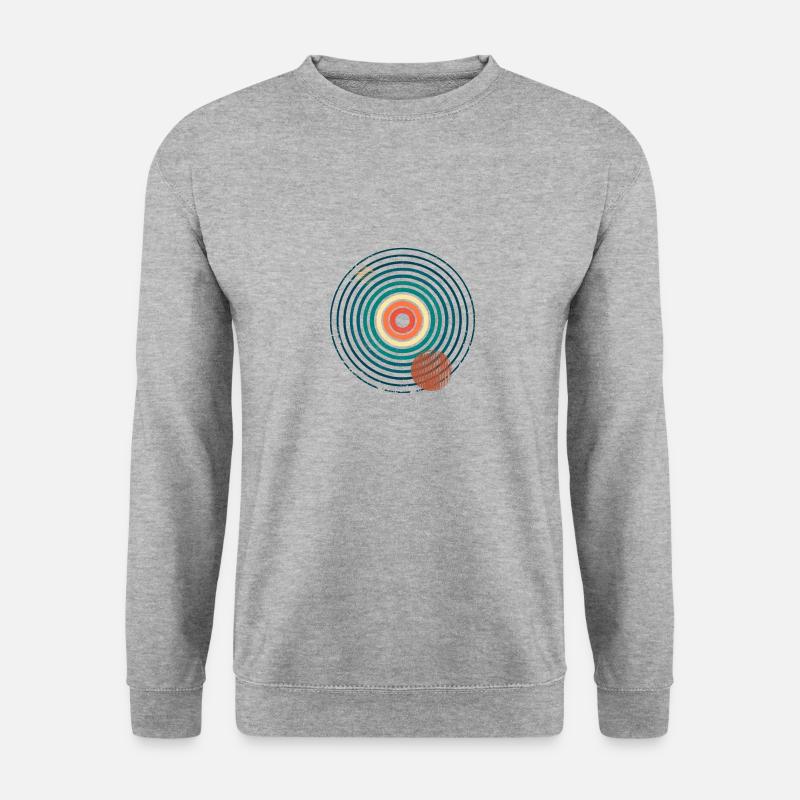 Retro Abstract 3 - Unisex Pullover - Weißgrau meliert