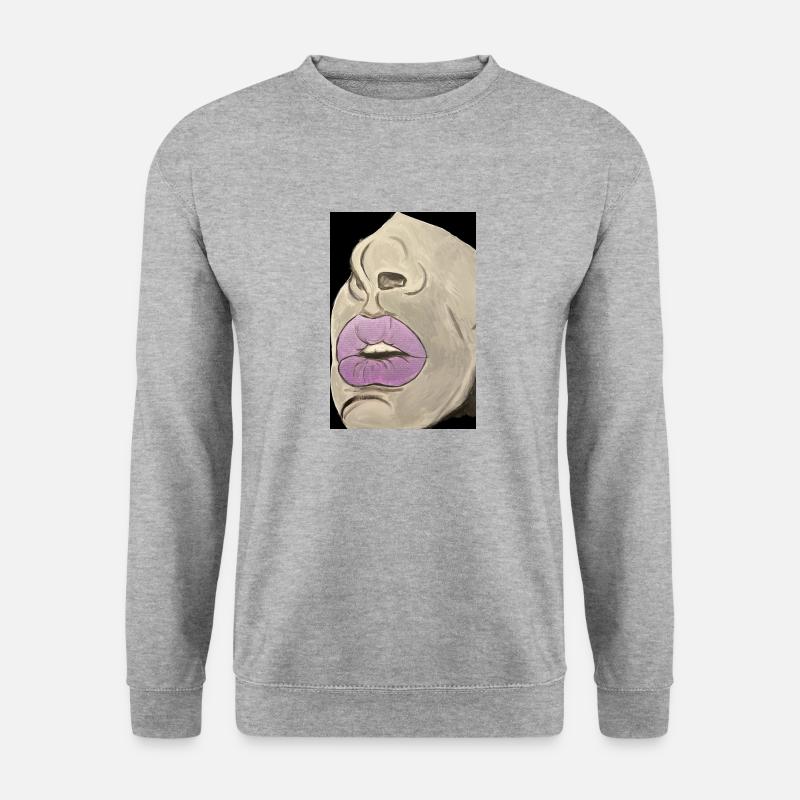 PurpleBlind - Unisex Pullover - Weißgrau meliert