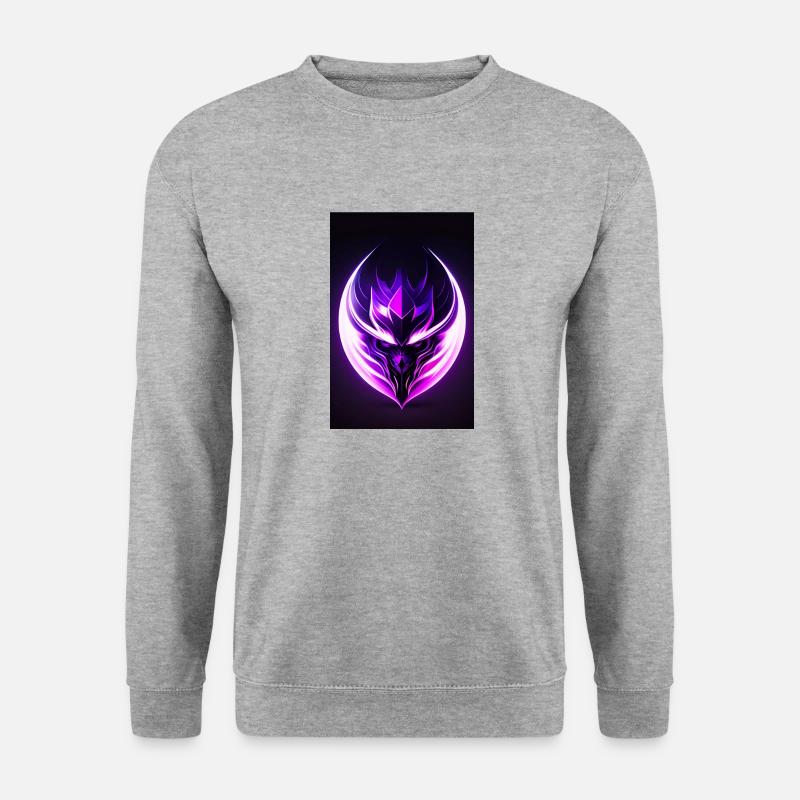 Männer T-Shirt - Unisex Pullover - Weißgrau meliert