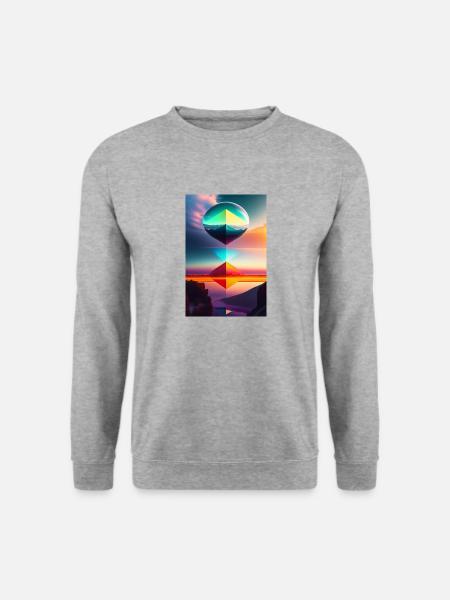 Magie und Farbe - Unisex Pullover - Weißgrau meliert