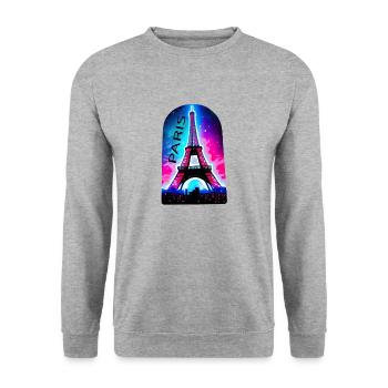 france - Sweat-shirt Unisexe - gris chiné - Devant - Alina (178cm) & Michal (187cm)