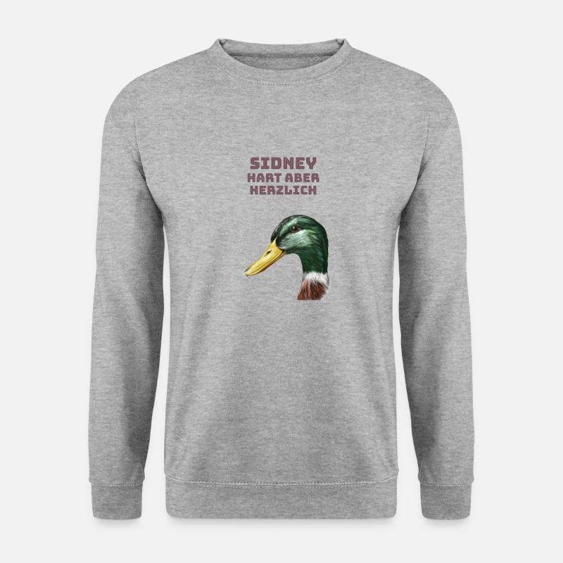 Sidney - hart aber herzlich. - Unisex Pullover - Weißgrau meliert