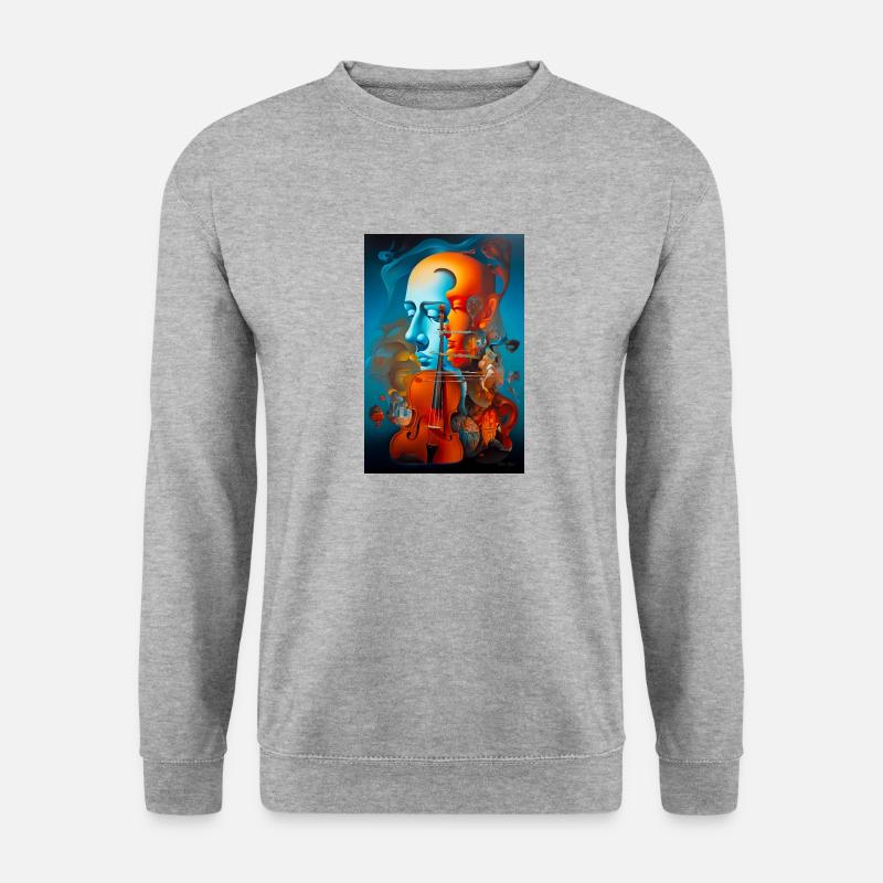 Komponist - Unisex Pullover - Weißgrau meliert