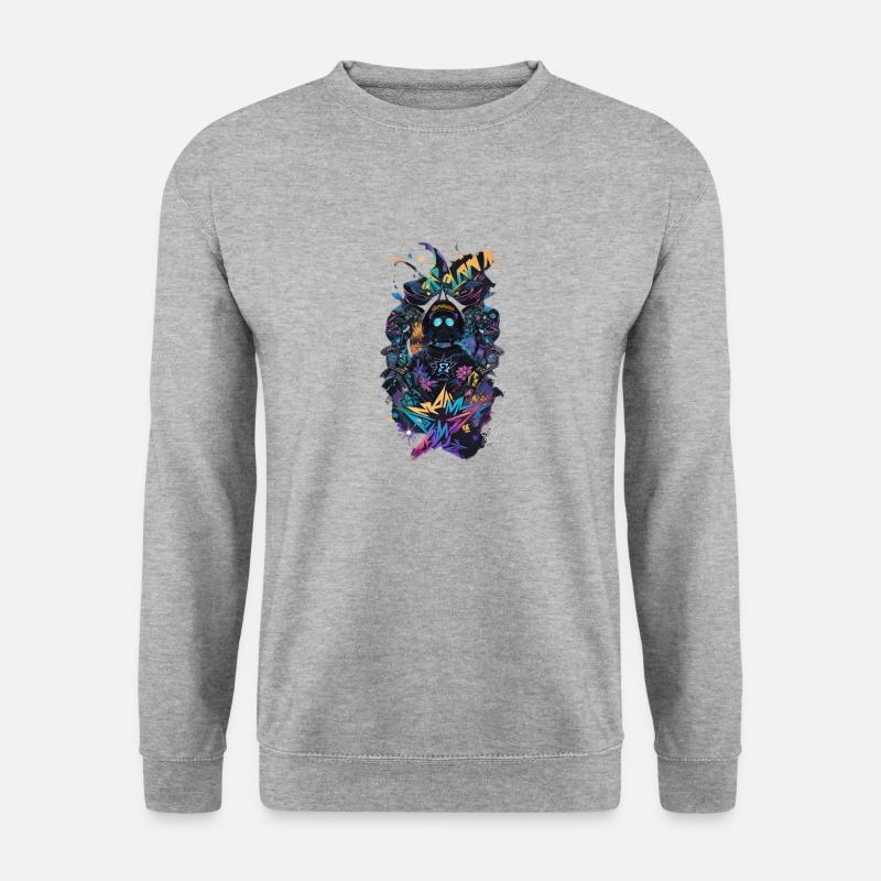 Abstrakte Kunst 1 - Unisex Pullover - Weißgrau meliert
