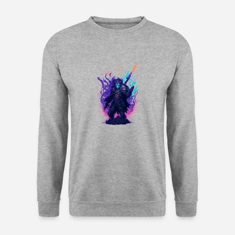 Fuji - Unisex Pullover - Weißgrau meliert