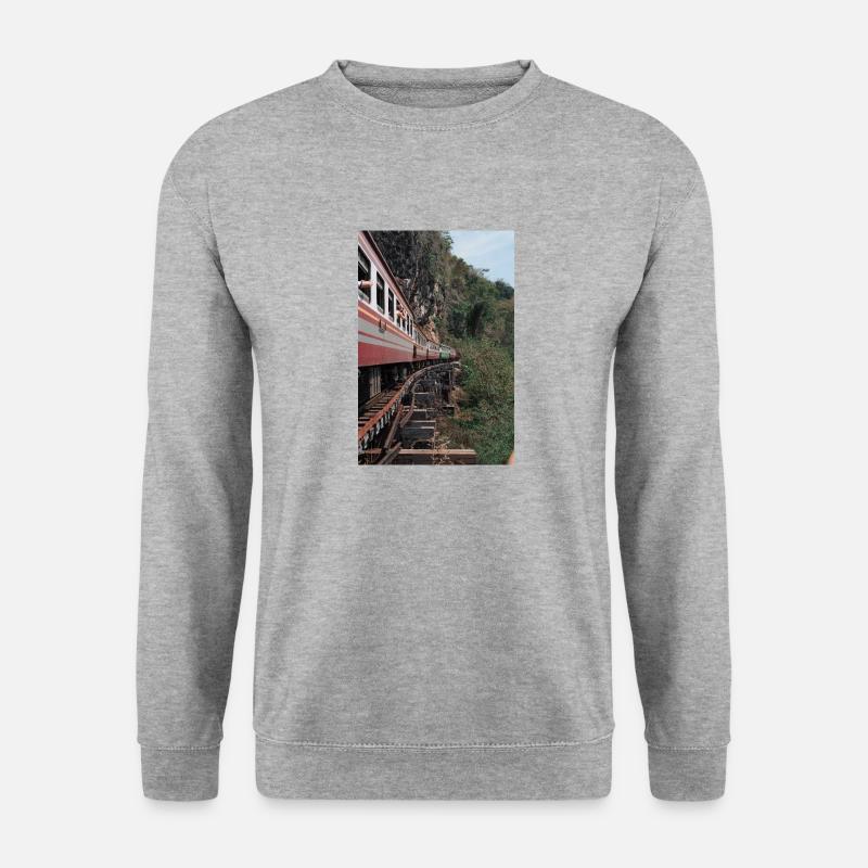 Zug, Zug - Unisex Pullover - Weißgrau meliert
