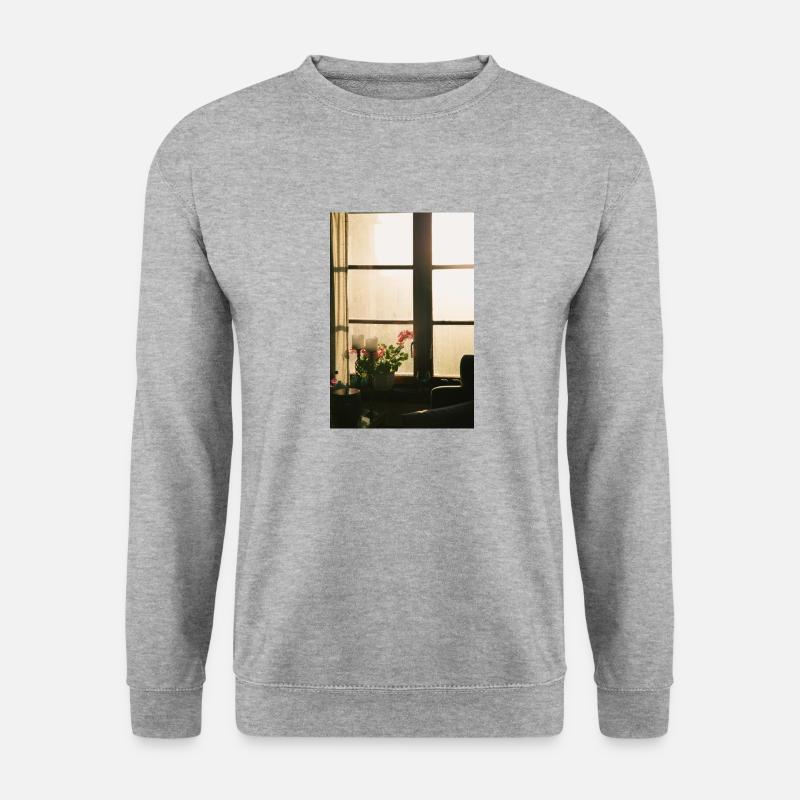 Sonnenlicht - Unisex Pullover - Weißgrau meliert
