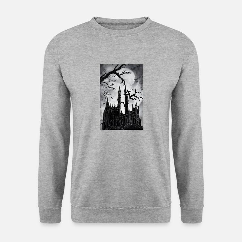 Halloween - Unisex Pullover - Weißgrau meliert