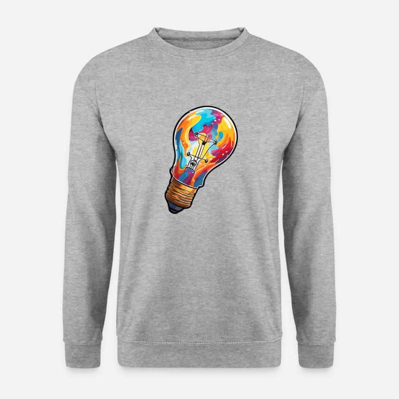 Bulb / Bulb / Brightness / Light - Unisex Sweatshirt - salt & pepper