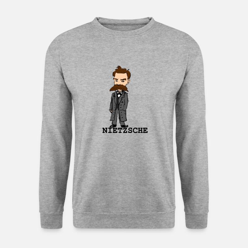 Nietzsche - Unisex Pullover - Weißgrau meliert