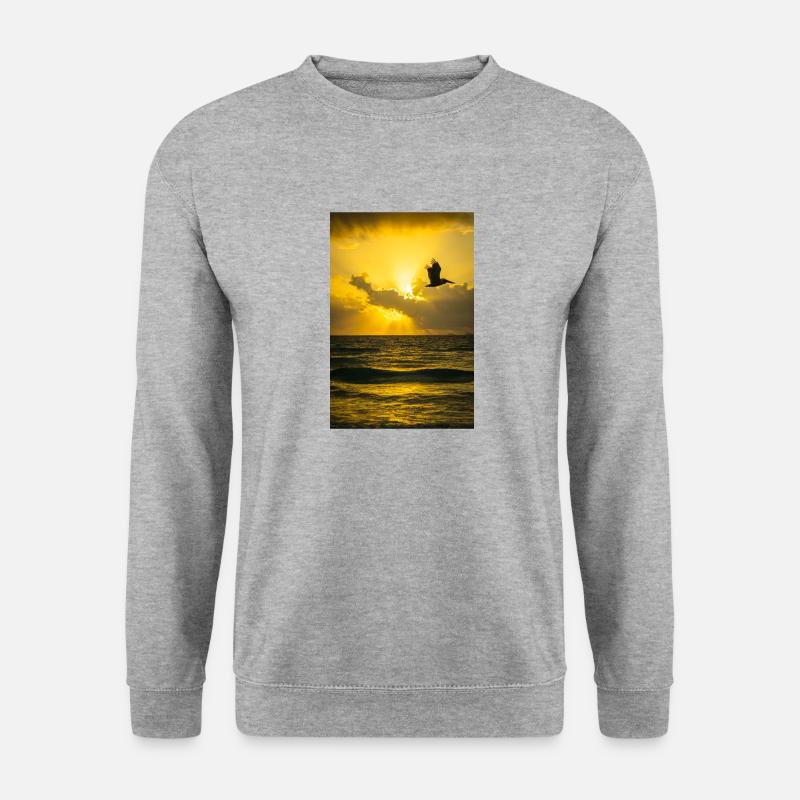 Pelikan - Unisex Pullover - Weißgrau meliert
