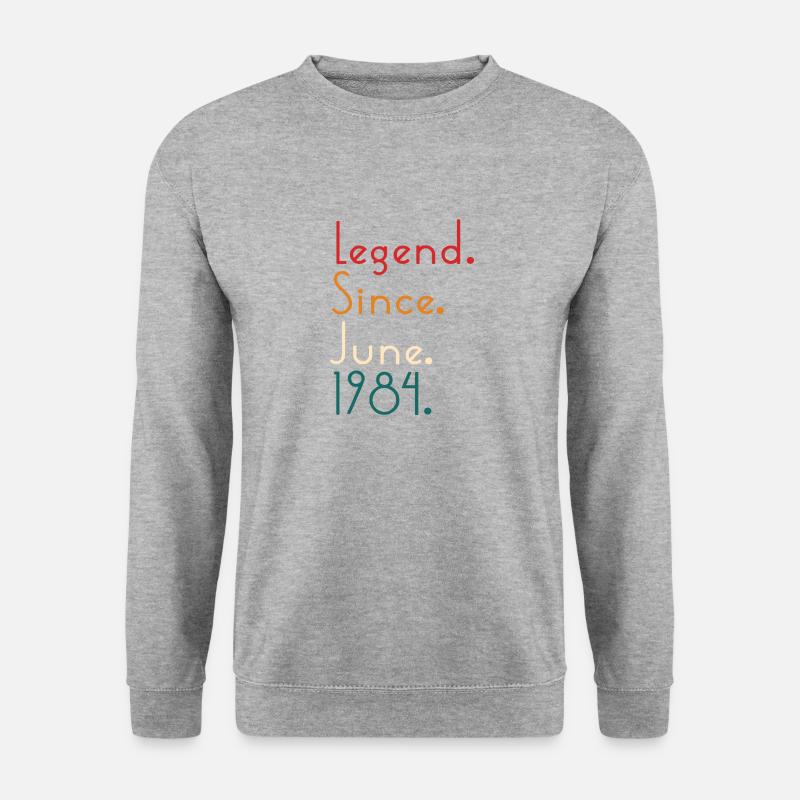 Legend Since June 1984 - Unisex Sweatshirt - salt & pepper