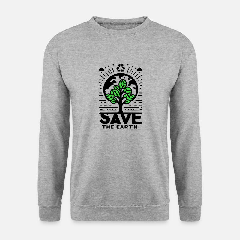 Save the Earth Tree - Unisex Sweatshirt - salt & pepper