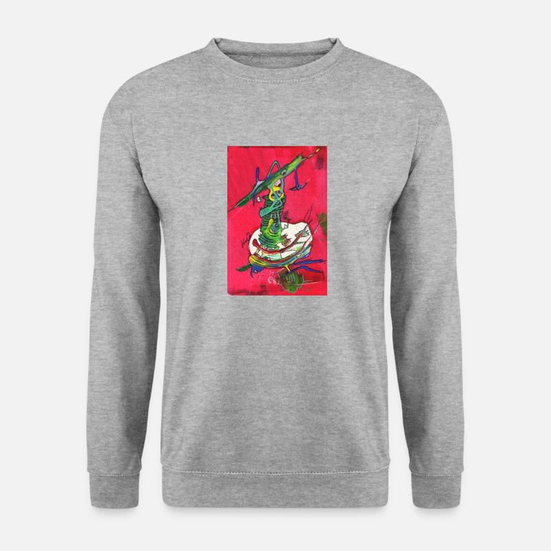 FUNtasie - Unisex Pullover - Weißgrau meliert