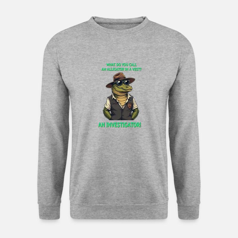 Ein Ermittler - Unisex Pullover - Weißgrau meliert