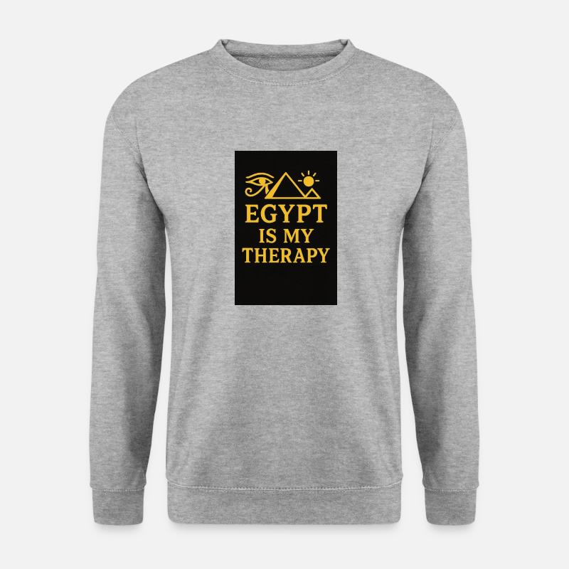 Ägypten - Unisex Pullover - Weißgrau meliert