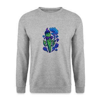Joint Venture - Unisex Pullover - Weißgrau meliert - Vorne - Alina (178cm) & Michal (187cm)