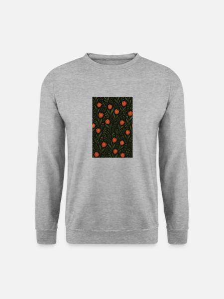 Tulip Pattern - Unisex Sweatshirt - salt & pepper