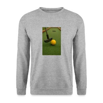 Sport - Minigolf - Sweat-shirt Unisexe - gris chiné - Devant - Alina (178cm) & Michal (187cm)