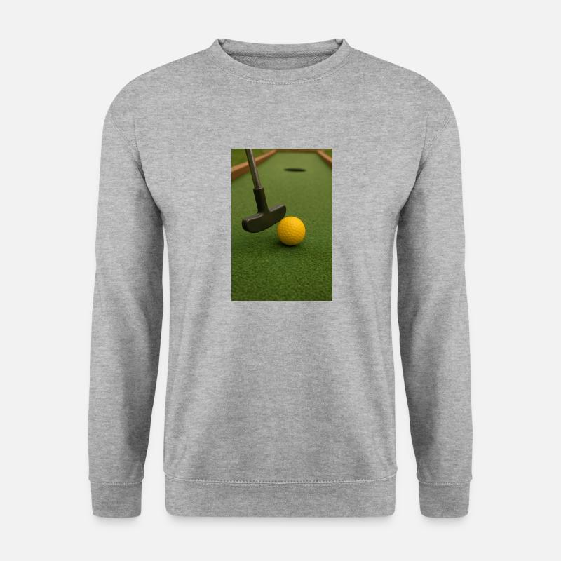 Sport - Minigolf - Unisex Pullover - Weißgrau meliert