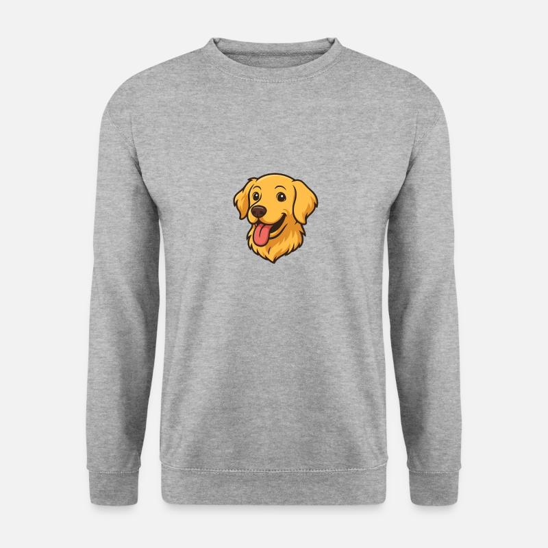 Dog - Unisex Pullover - Weißgrau meliert