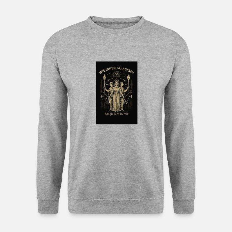 4D5A308B F03D 46F7 BE20 75B20CB61337 - Unisex Pullover - Weißgrau meliert
