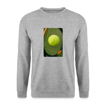 Sports - Tennis - Sweat-shirt Unisexe - gris chiné - Devant - Alina (178cm) & Michal (187cm)