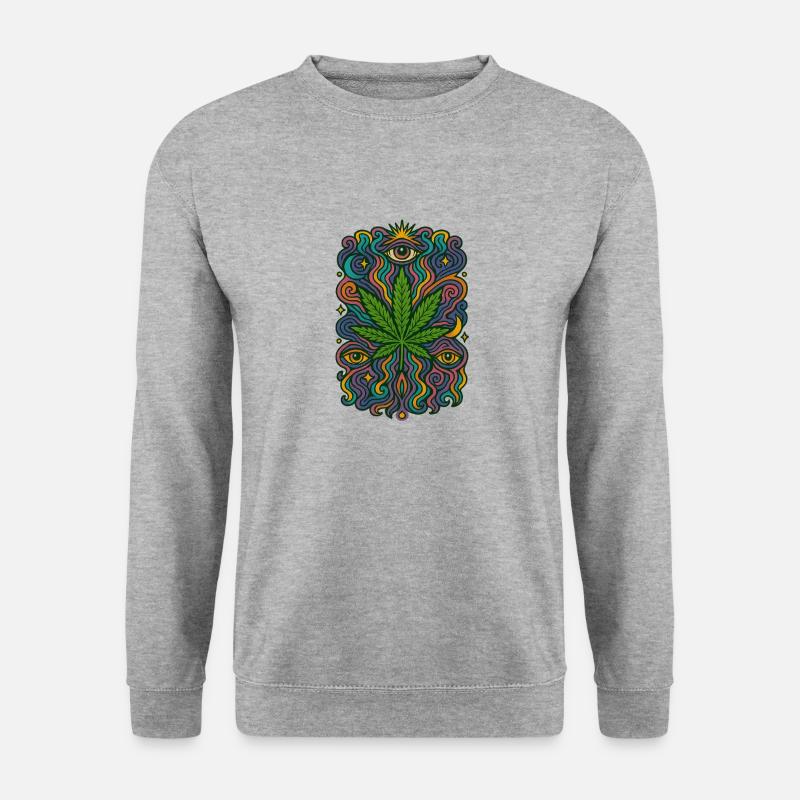 13 - Unisex Pullover - Weißgrau meliert
