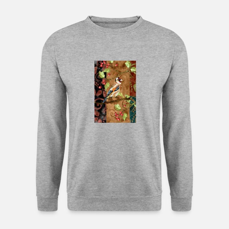Oiseau coloré - Sweat-shirt Unisexe - gris chiné