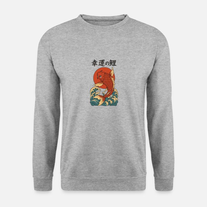 Geist des Windes - Unisex Pullover - Weißgrau meliert