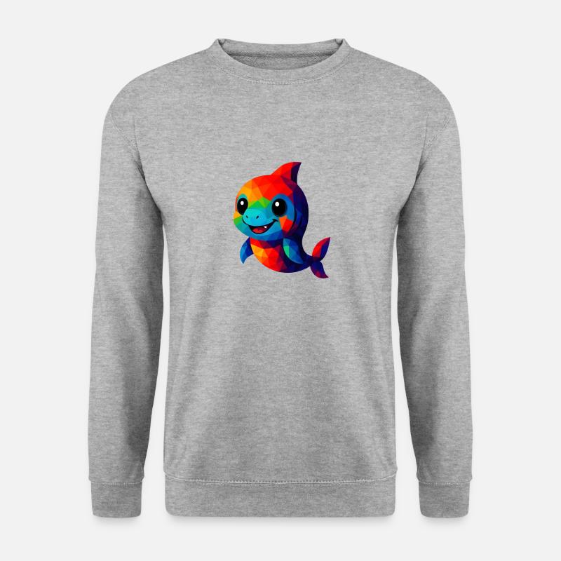 WPAP Polygon Kawaii Style Animals - Unisex Sweatshirt - salt & pepper